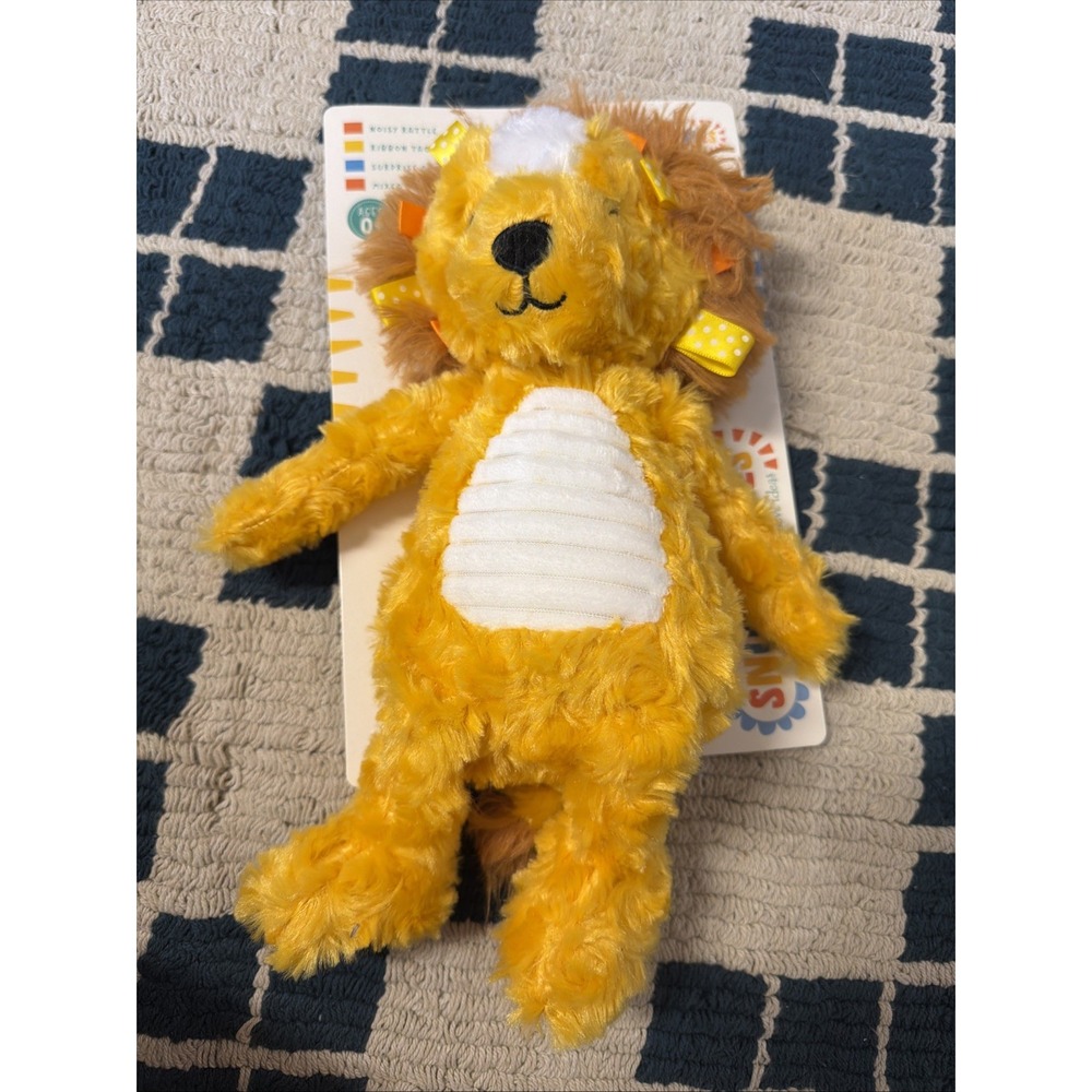Make Believe Ideas Sensory Snuggables Plush Stuffed Lion Animal Toy New Lovey